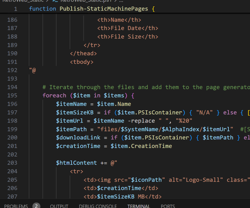 Static Website Generation with PowerShell
